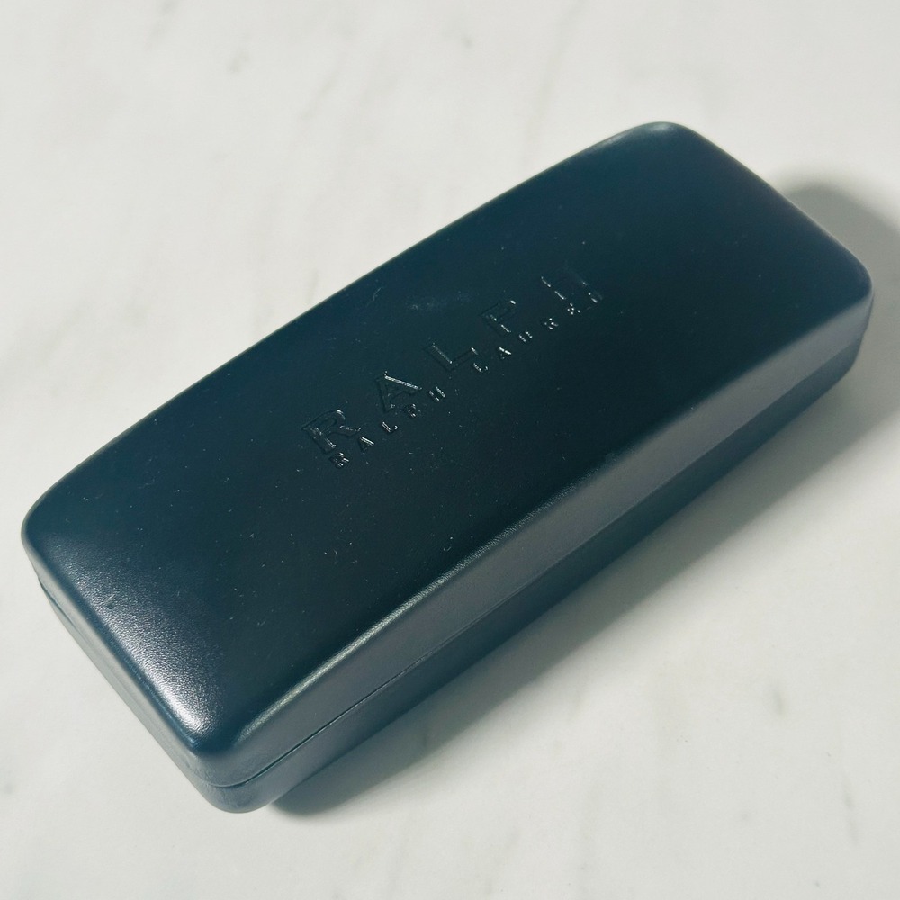 Ralph Lauren Hard Shell Designer Eye Glass Black Clam Shell CASE ONLY